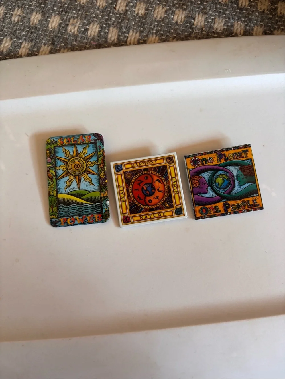 Vintage earth theme pins